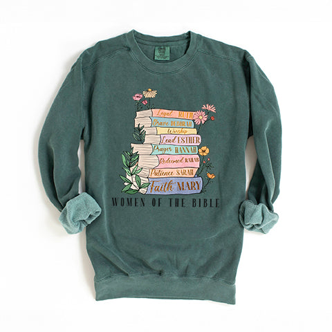 Women Of The Bible | Garment Dyed Sweatshirt