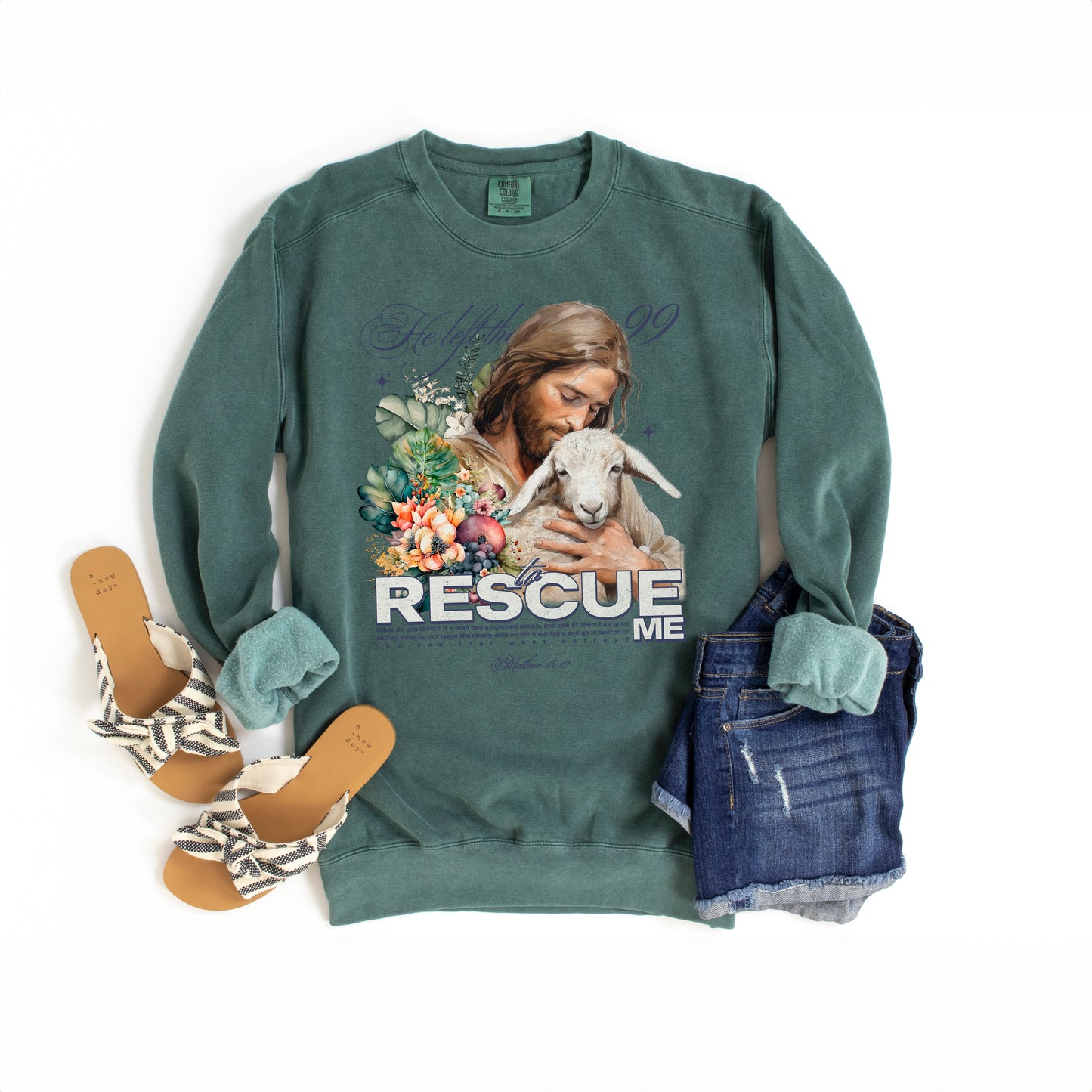 He Left The 99 | Garment Dyed Sweatshirt