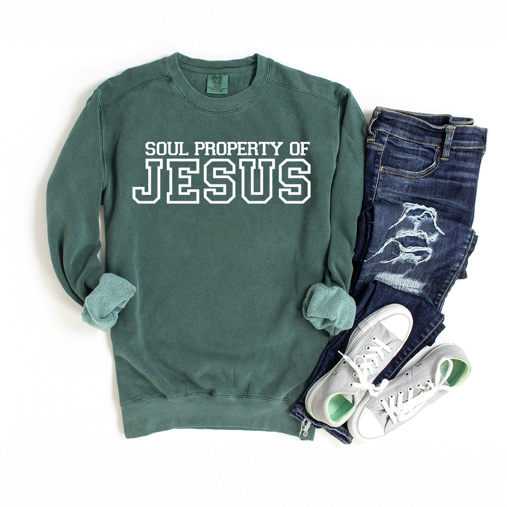 Soul Property Of Jesus | Garment Dyed Sweatshirt
