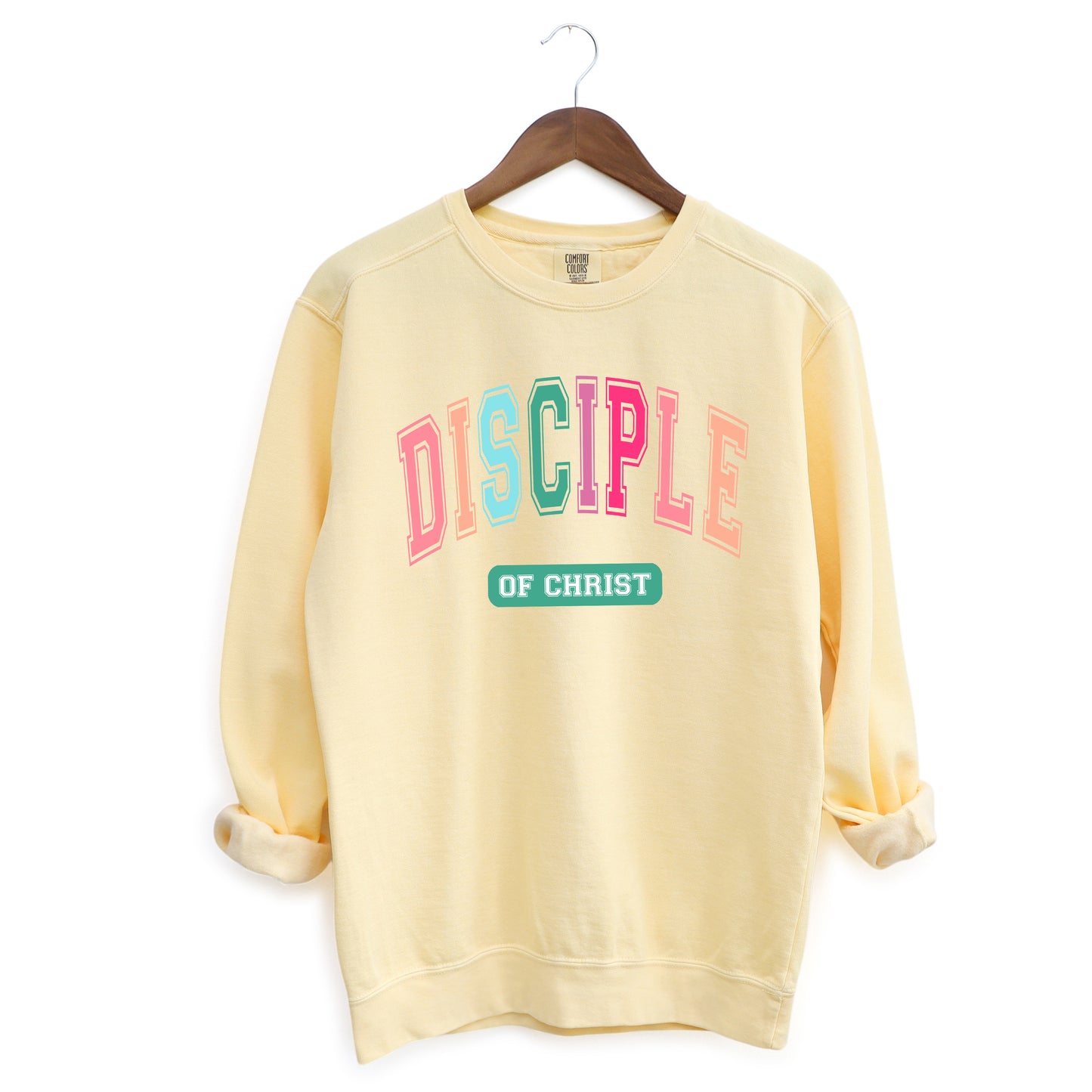 Disciple Block Colorful | Garment Dyed Sweatshirt