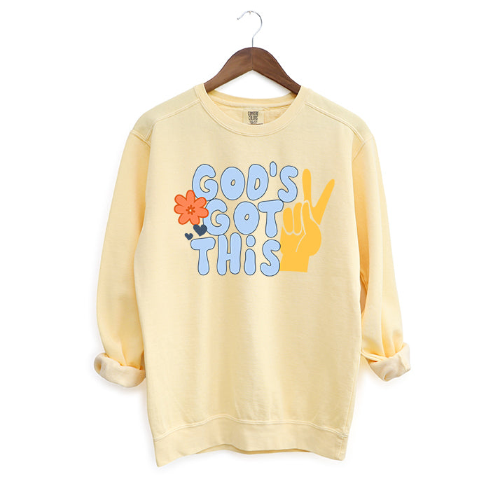 God's Got This | Garment Dyed Sweatshirt