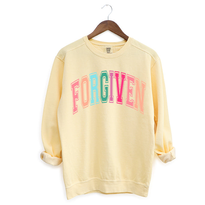 Forgiven Block Colorful | Garment Dyed Sweatshirt
