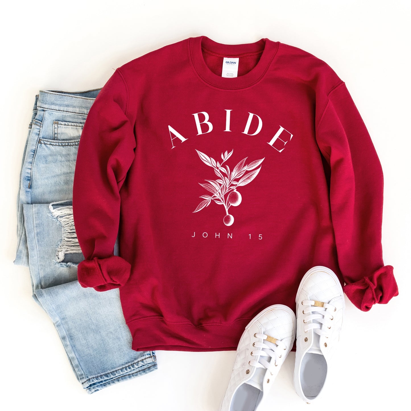 Abide Curved | Sweatshirt
