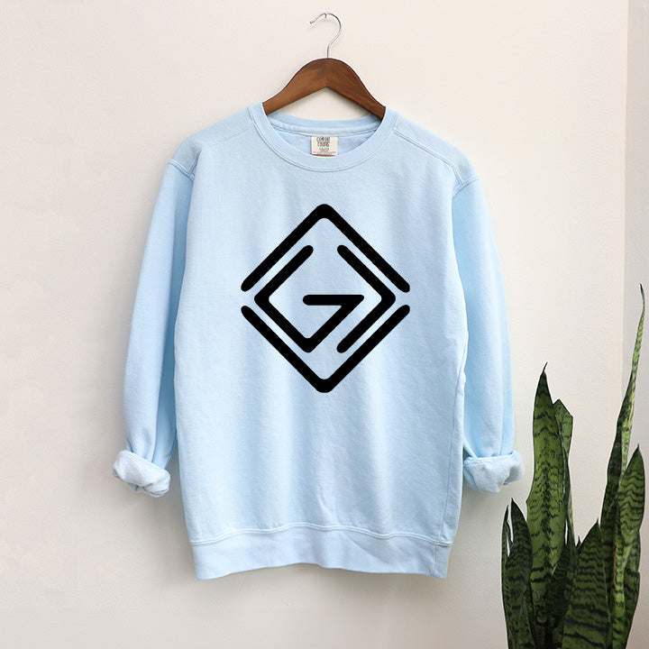 God Is Greater Diamond | Garment Dyed Sweatshirt