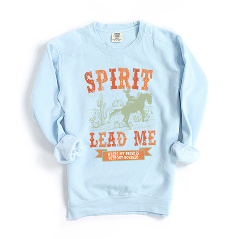 Spirit Lead Me Western | Garment Dyed Sweatshirt