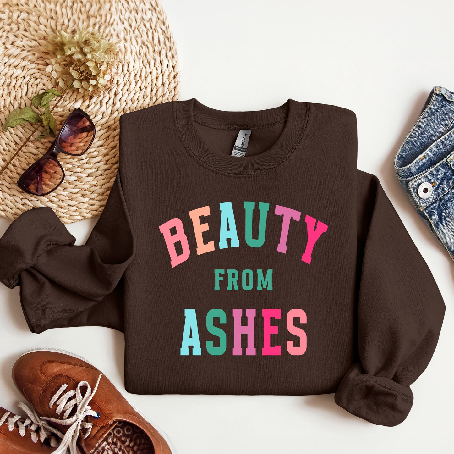 Beauty From Ashes Colorful | Graphic Sweatshirt
