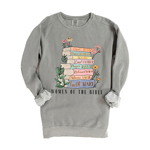 Women Of The Bible | Garment Dyed Sweatshirt