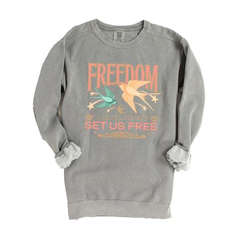 Set Us Free | Garment Dyed Sweatshirt