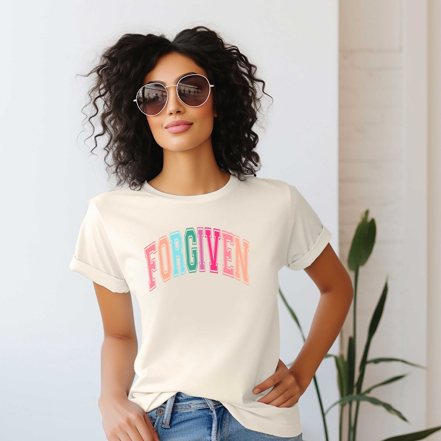 Copy of Grace Block Colorful | Short Sleeve Crew Neck