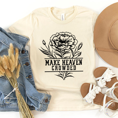 Make Heaven Crowded Flower Youth Short Sleeve Crew