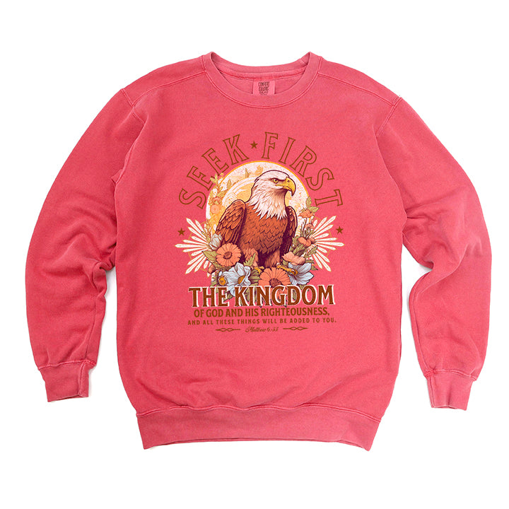 Seek First The Kingdom | Garment Dyed Sweatshirt