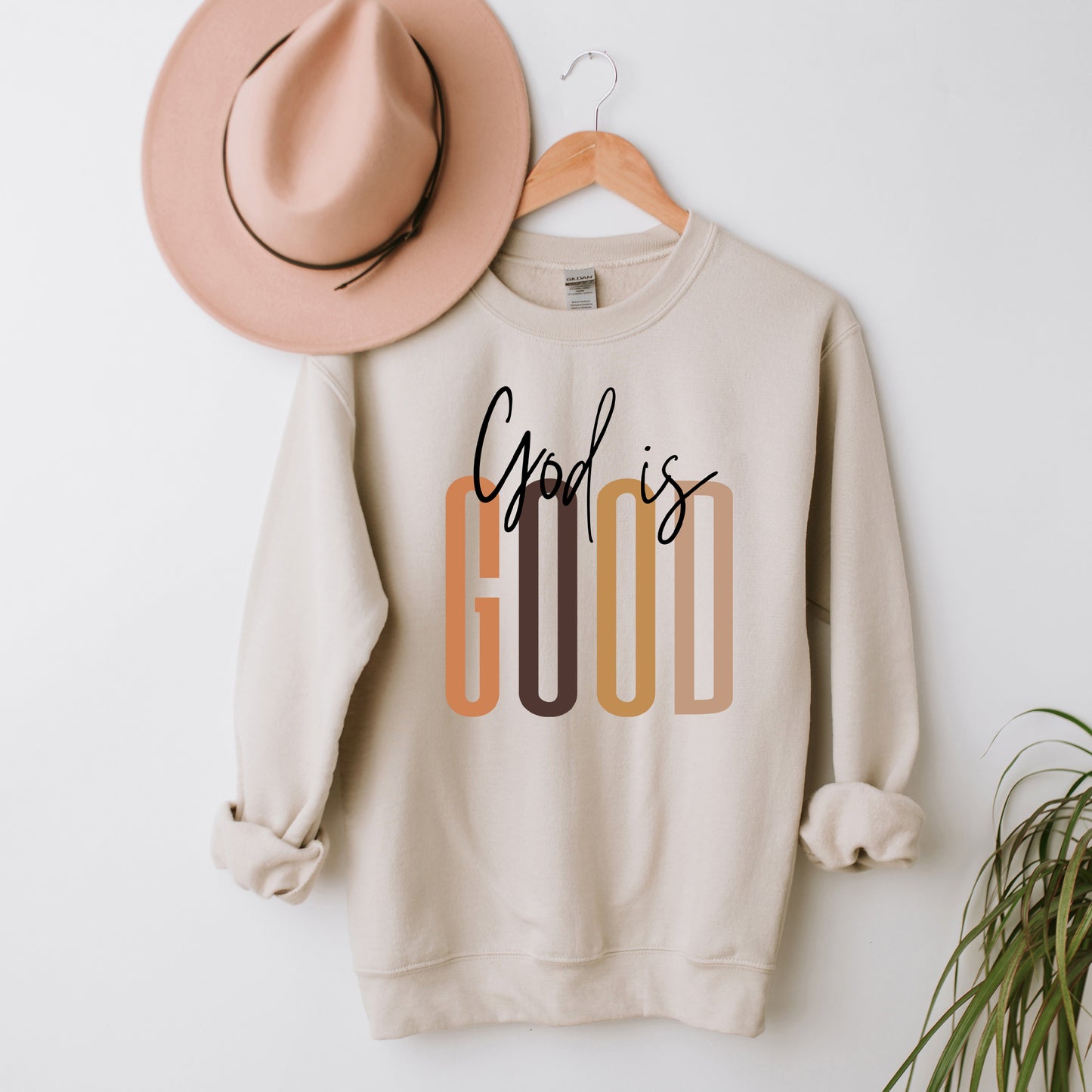 God Is Good Cursive | Sweatshirt