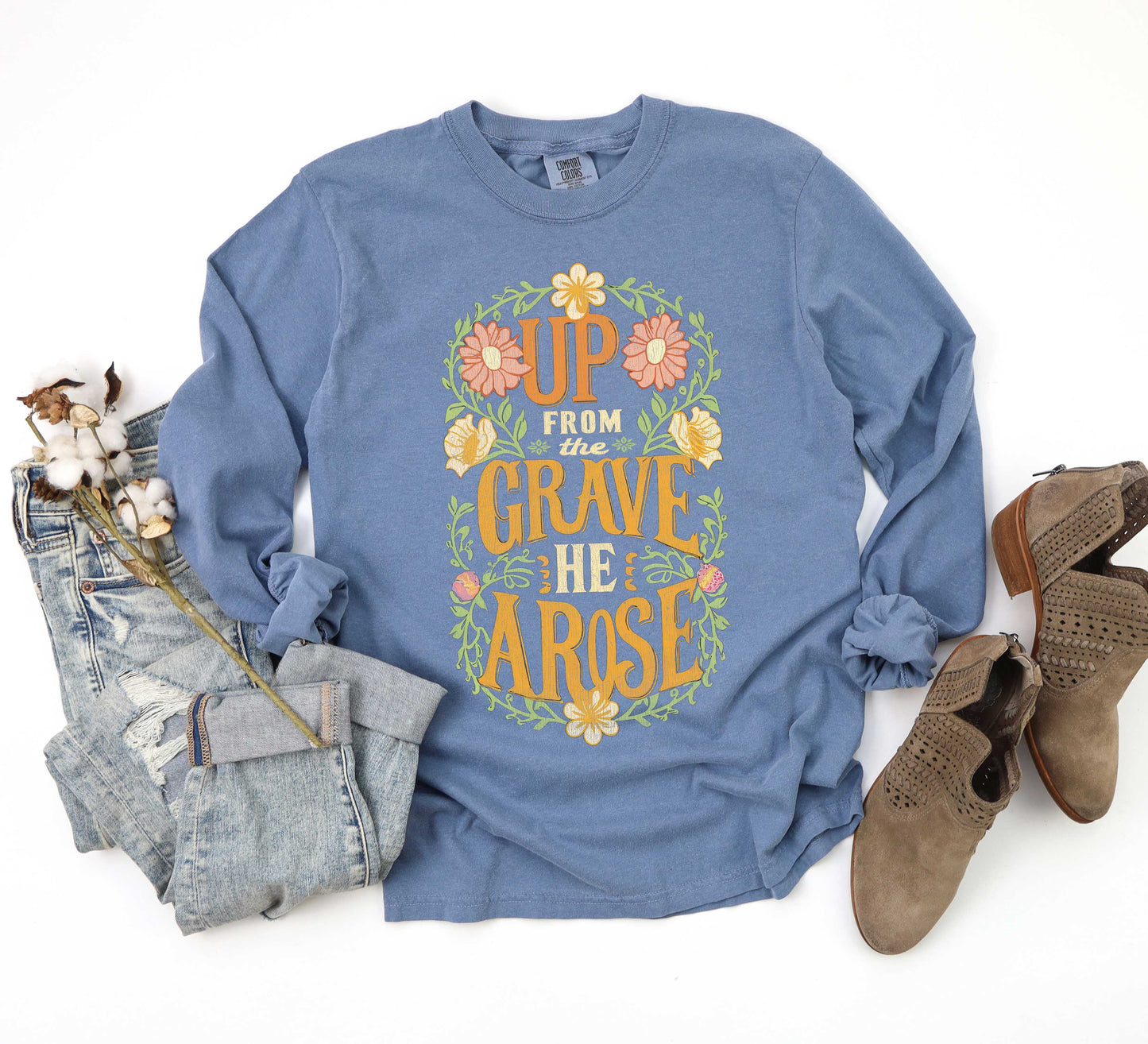 Up From The Grave | Garment Dyed Long Sleeve