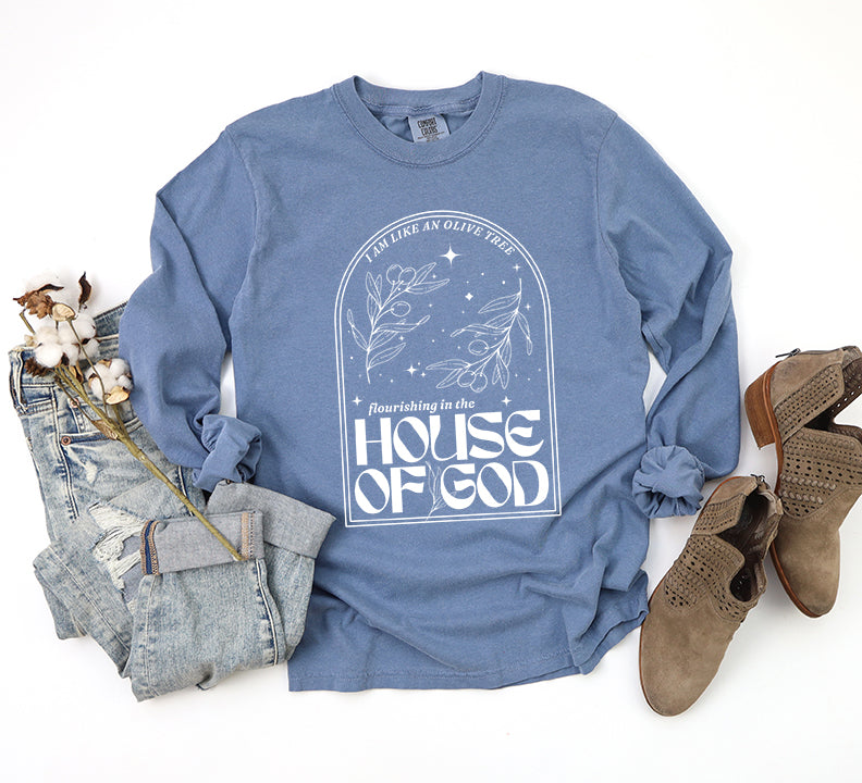 House Of God | Garment Dyed Long Sleeve