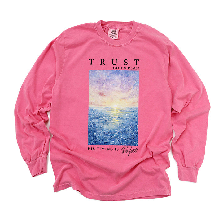 Trust God's Plan | Garment Dyed Long Sleeve