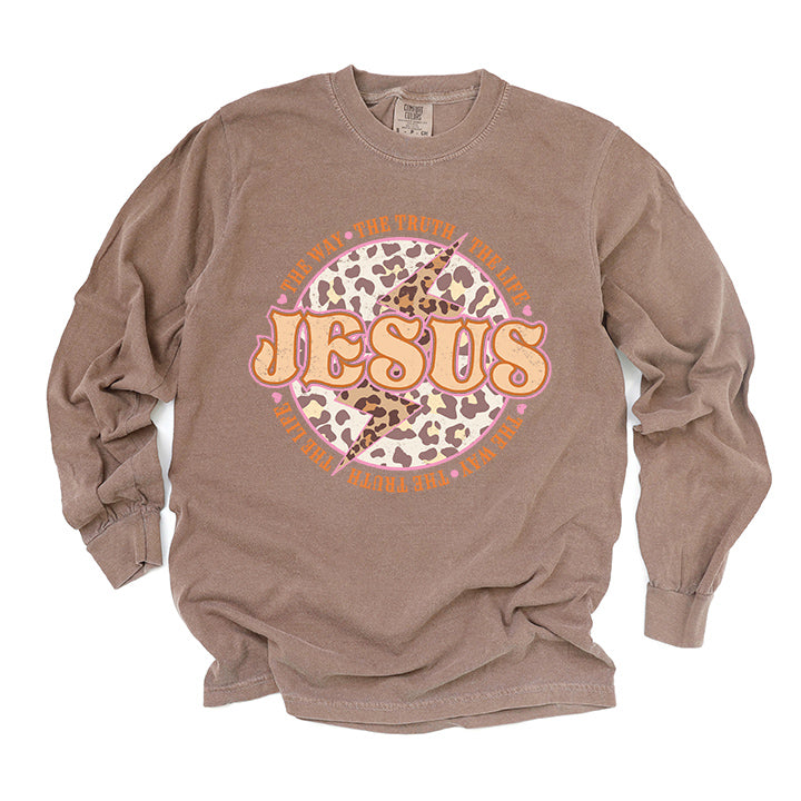 Jesus Leopard | Garment Dyed Long Sleeve