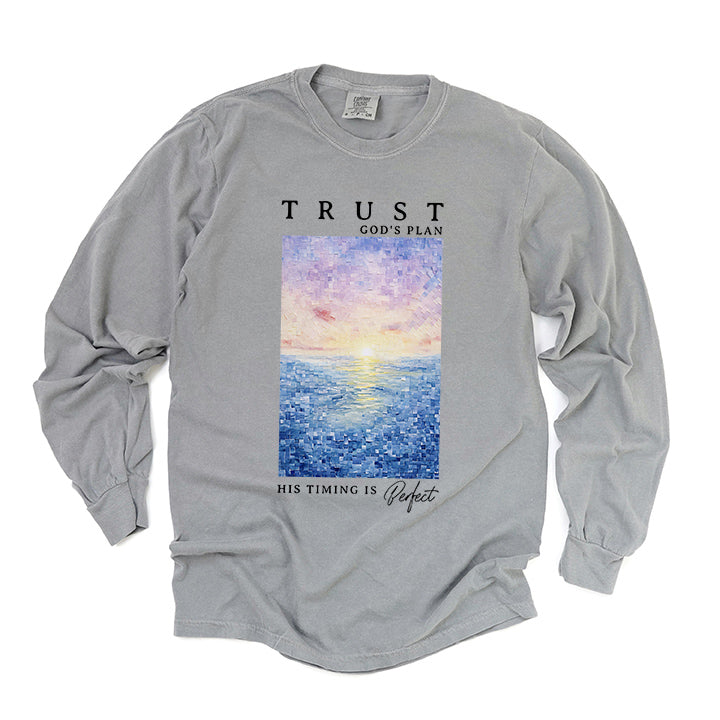 Trust God's Plan | Garment Dyed Long Sleeve