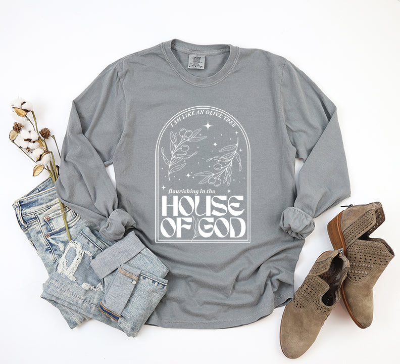 House Of God | Garment Dyed Long Sleeve