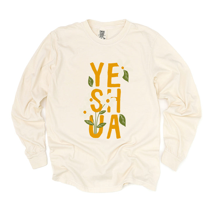 Floral Yeshua | Garment Dyed Long Sleeve