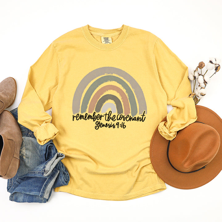 Remember The Covenant | Garment Dyed Long Sleeve