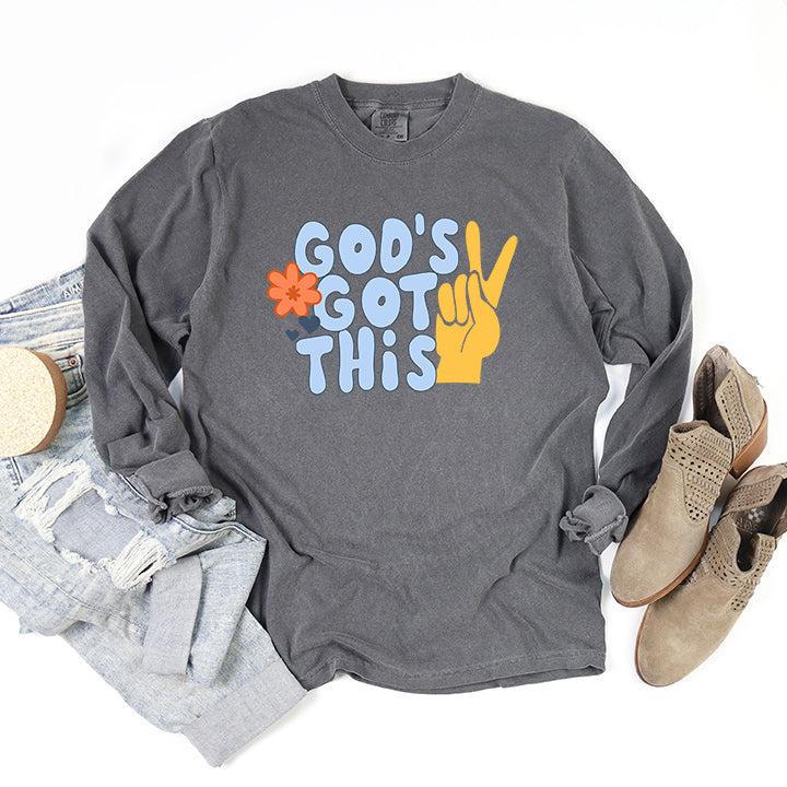 God's Got This | Garment Dyed Long Sleeve