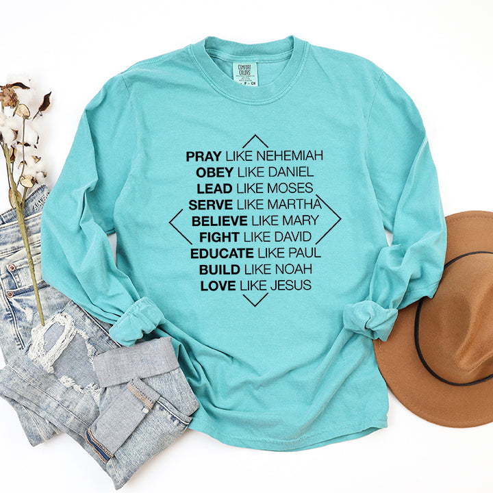 Spiritual Super Role Models | Garment Dyed Long Sleeve