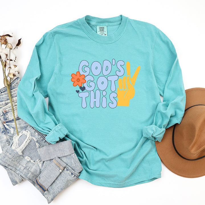God's Got This | Garment Dyed Long Sleeve