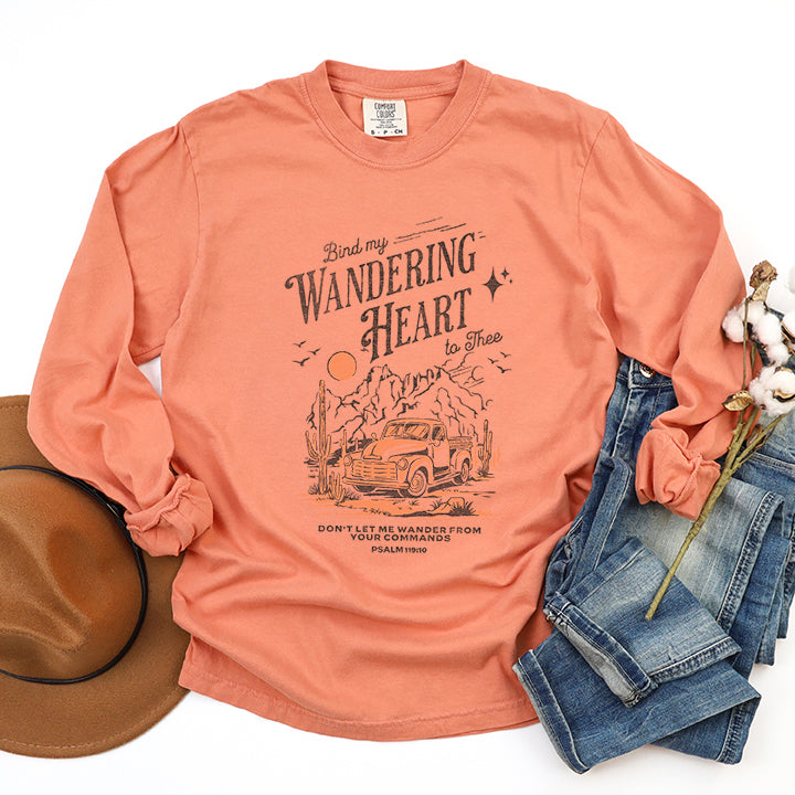 Bind My Wandering Heart | Garment Dyed Long Sleeve