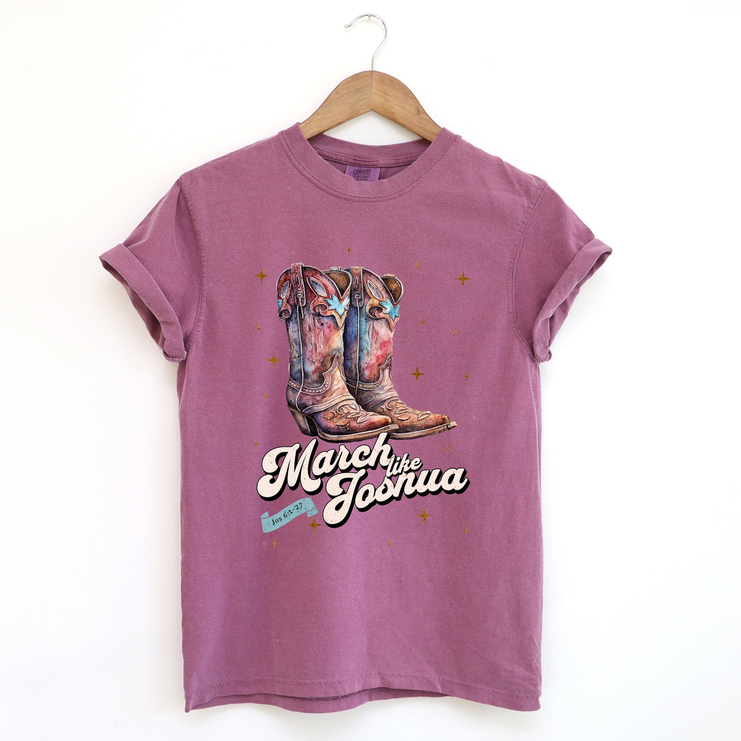 March Like Joshua | Garment Dyed Tee