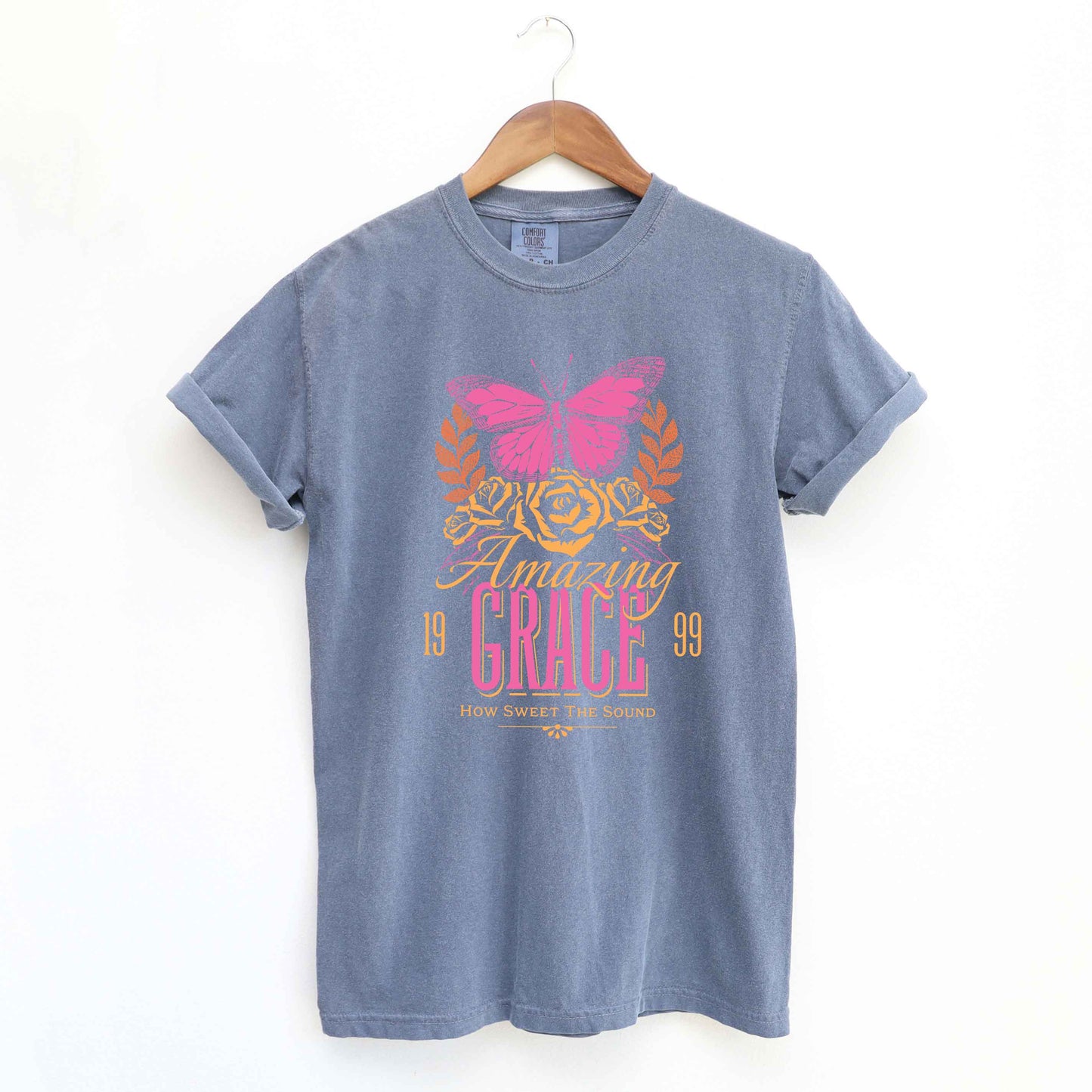Amazing Grace Butterfly | Garment Dyed Tee