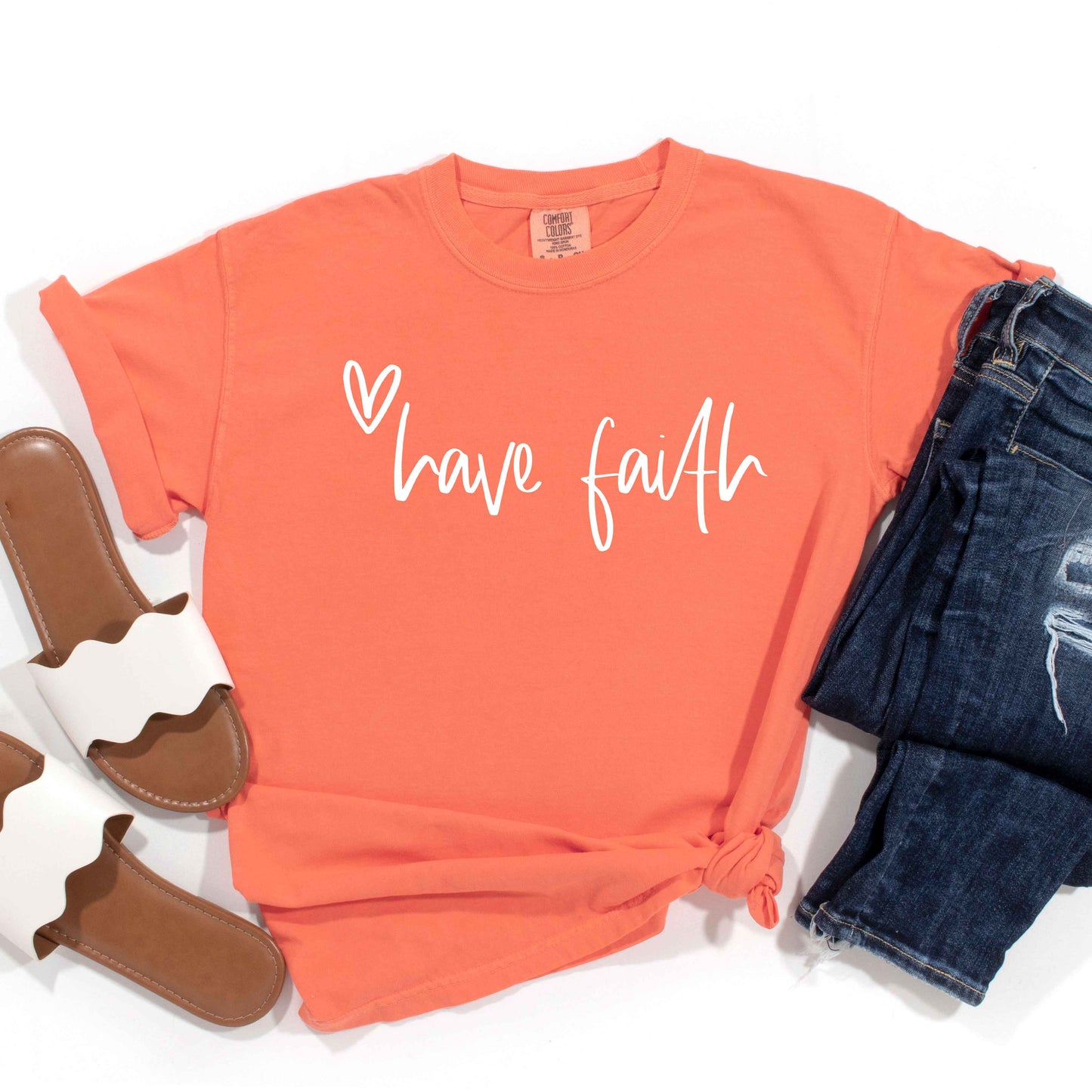 Have Faith Heart | Garment Dyed Tee