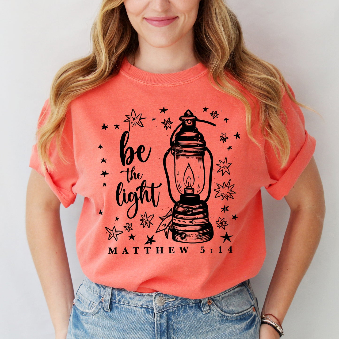Be The Light Stars | Garment Dyed Tee