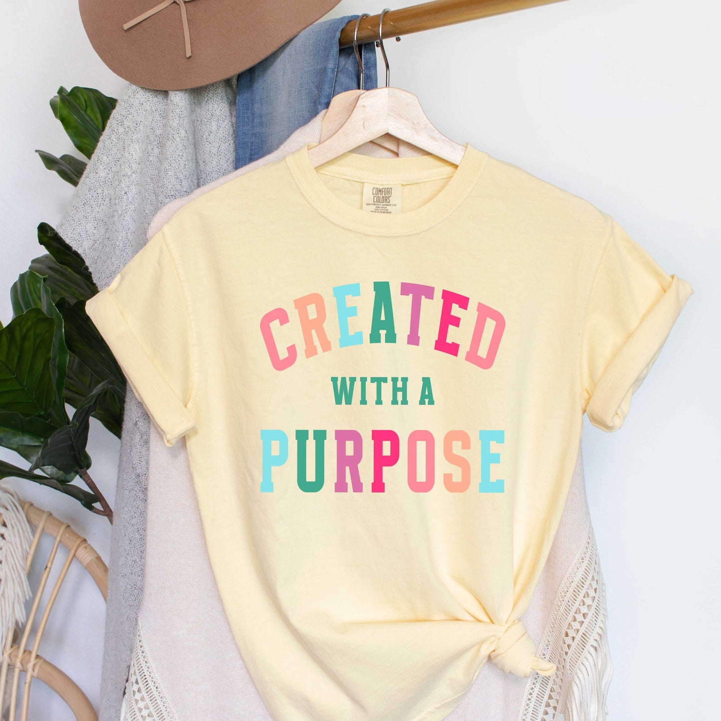 Created With A Purpose Colorful | Garment Dyed Tee