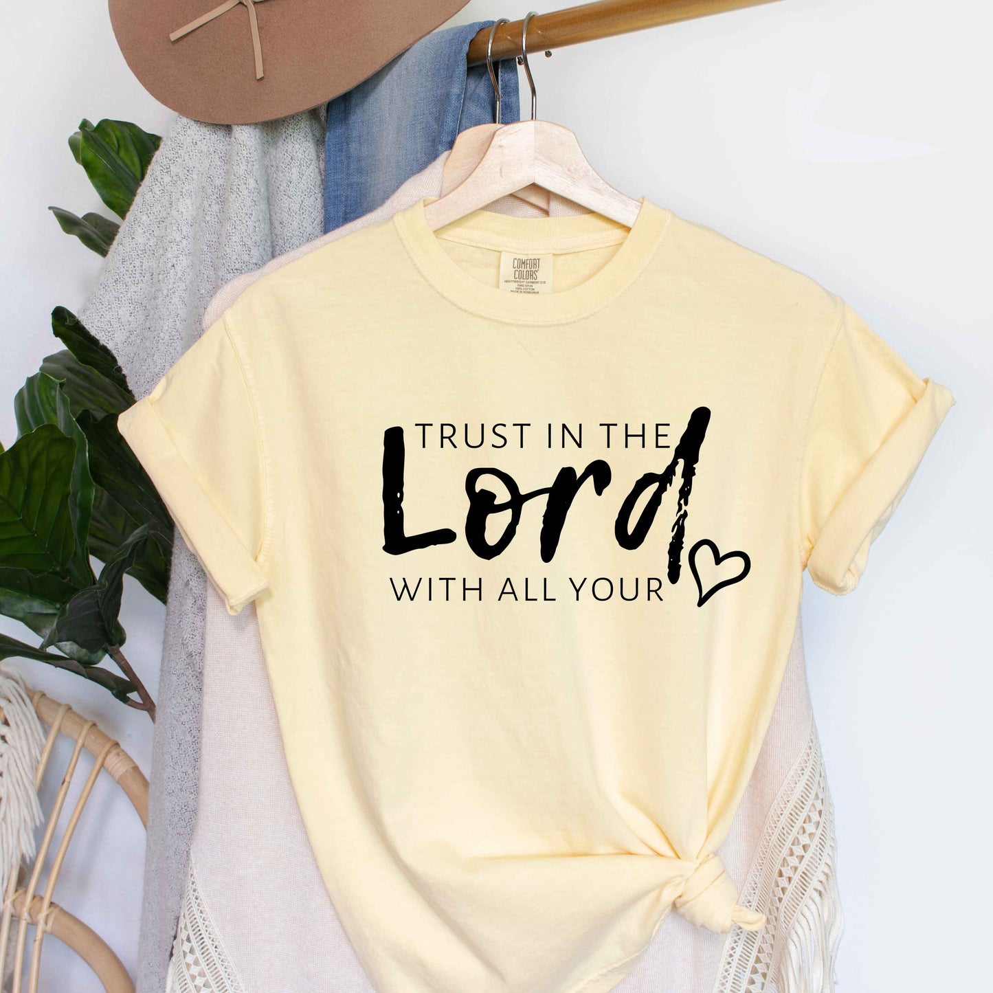 Trust In The Lord With All Your Heart | Short Sleeve Crew Neck