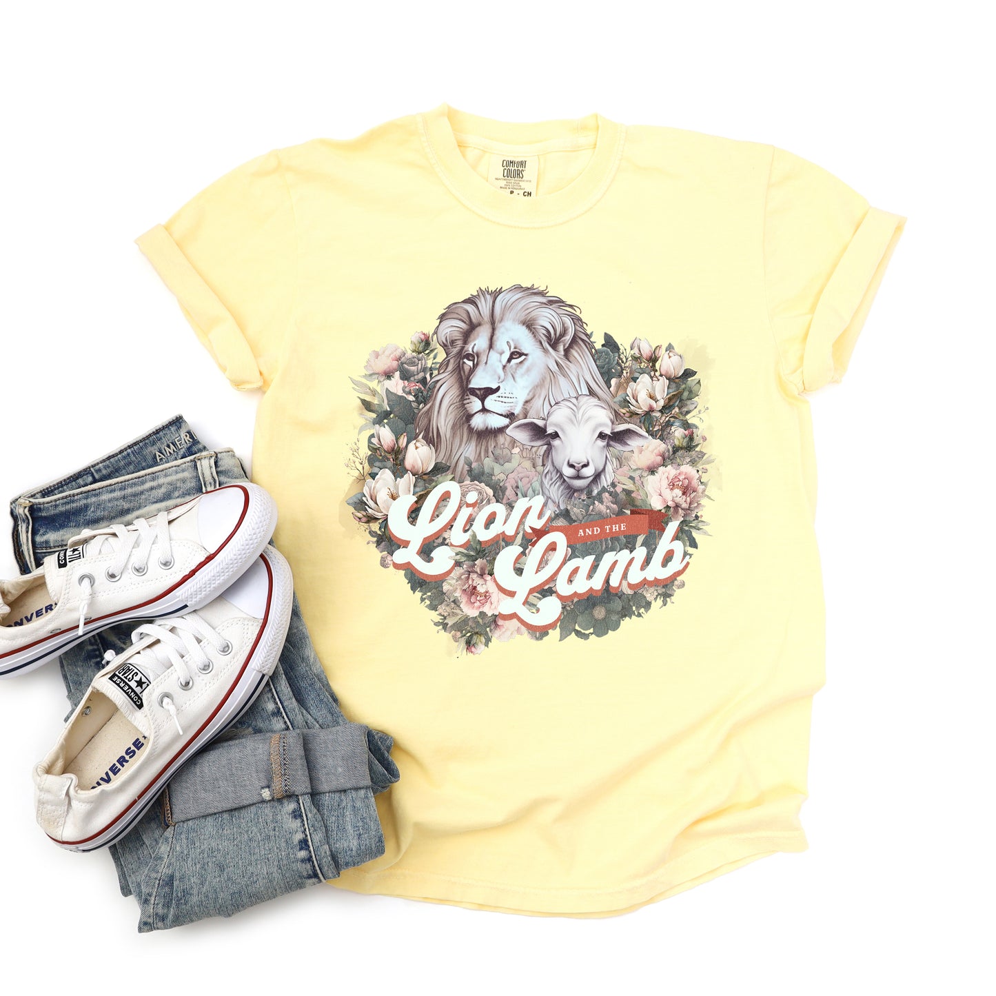 Lion And The Lamb | Garment Dyed Tee