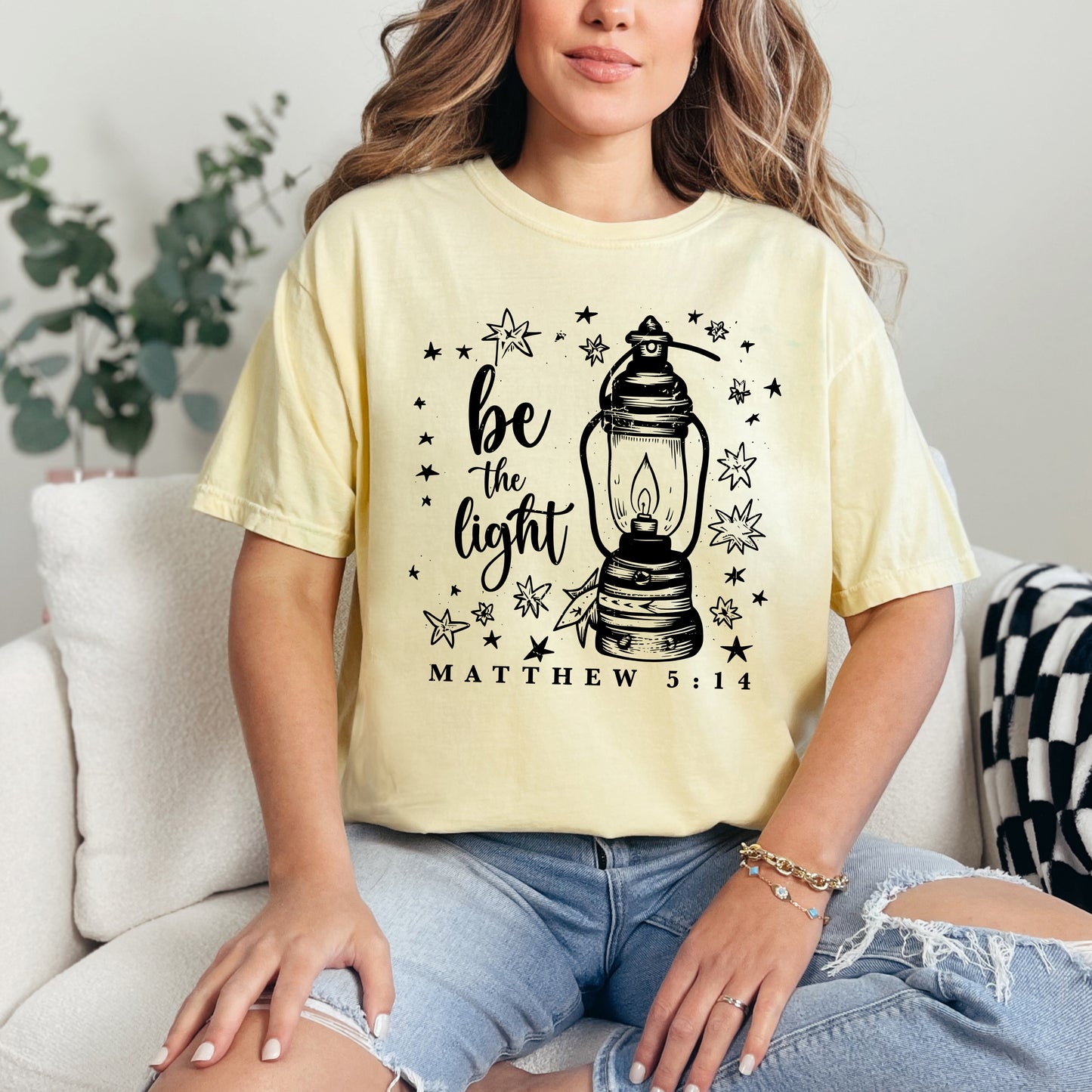 Be The Light Stars | Garment Dyed Tee