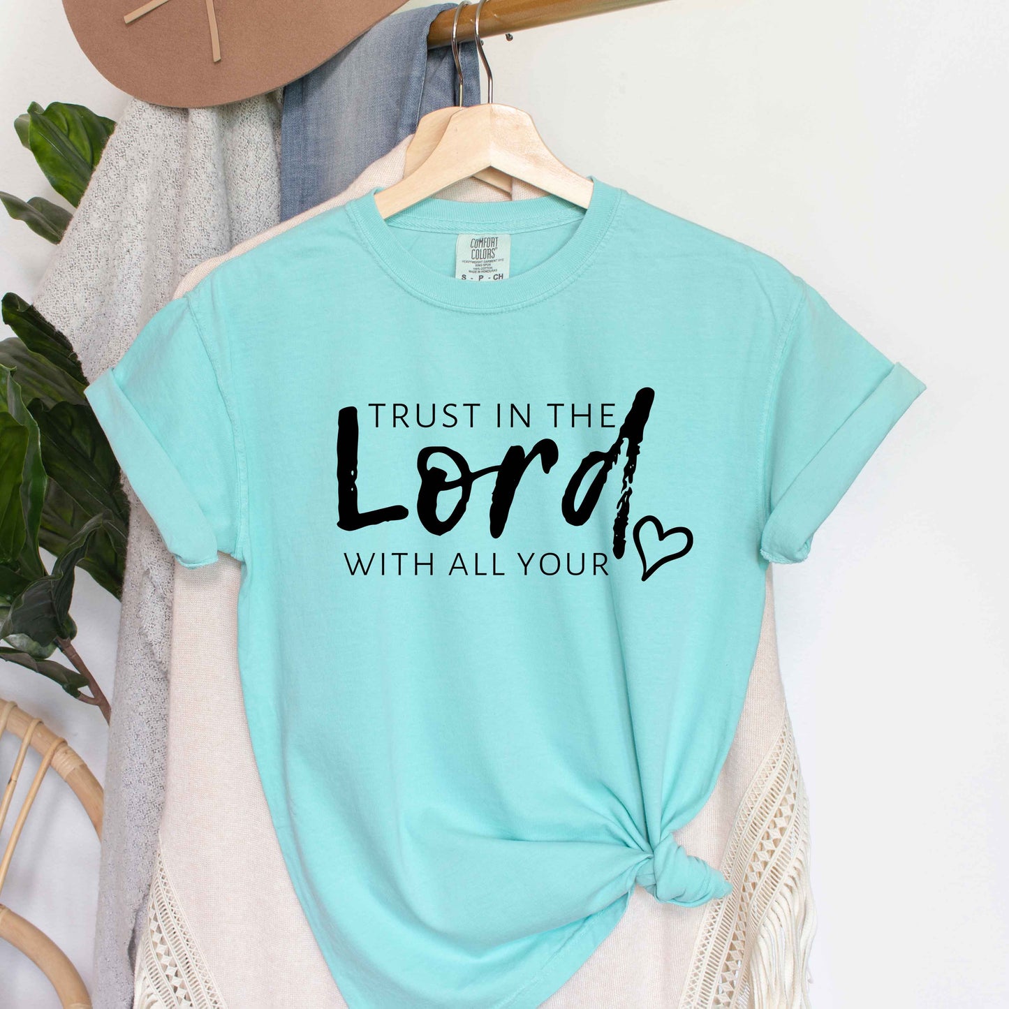 Trust In The Lord With All Your Heart | Short Sleeve Crew Neck