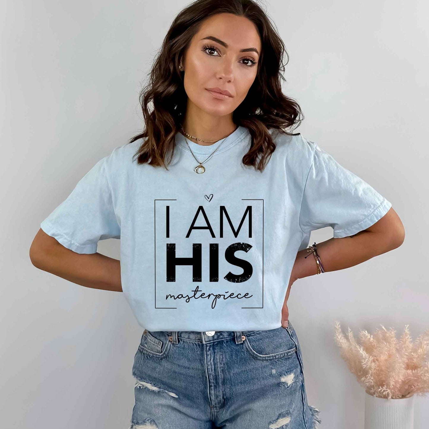 I Am His Masterpiece | Garment Dyed Tee