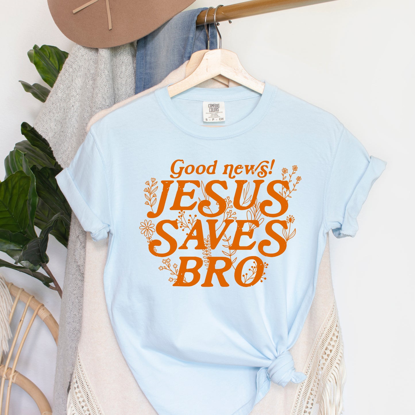 Jesus Saves Bro | Garment Dyed Tee