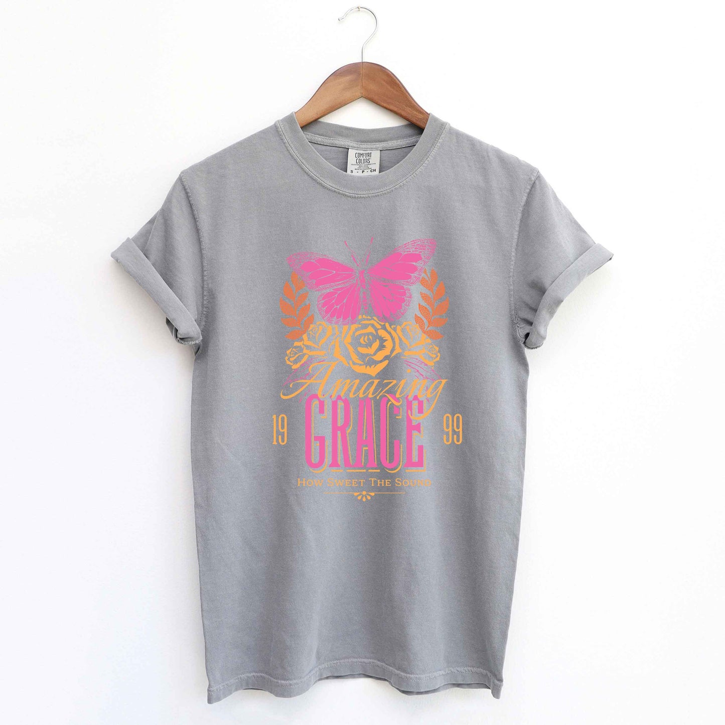 Amazing Grace Butterfly | Garment Dyed Tee