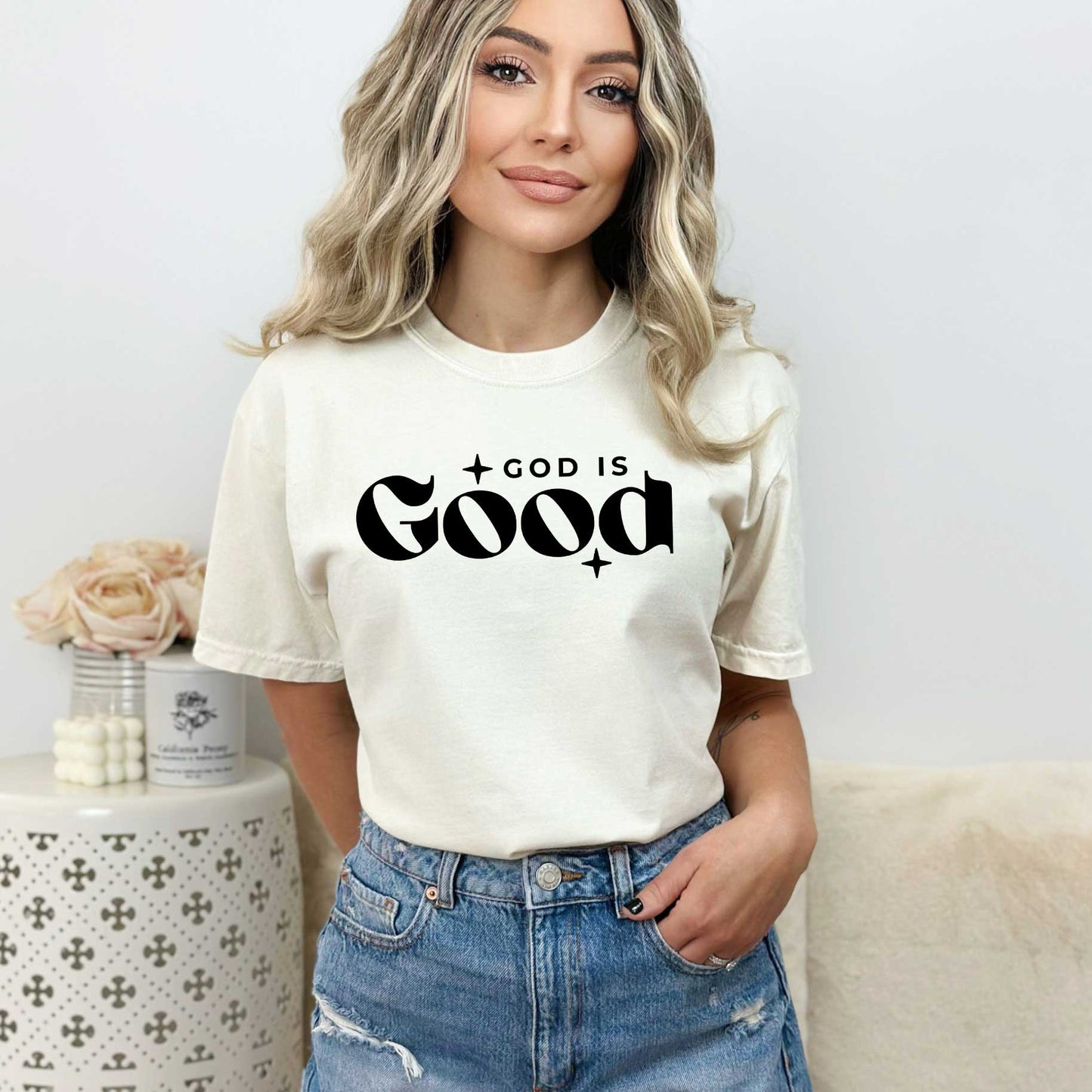 God Is Good Bold | Garment Dyed Tee