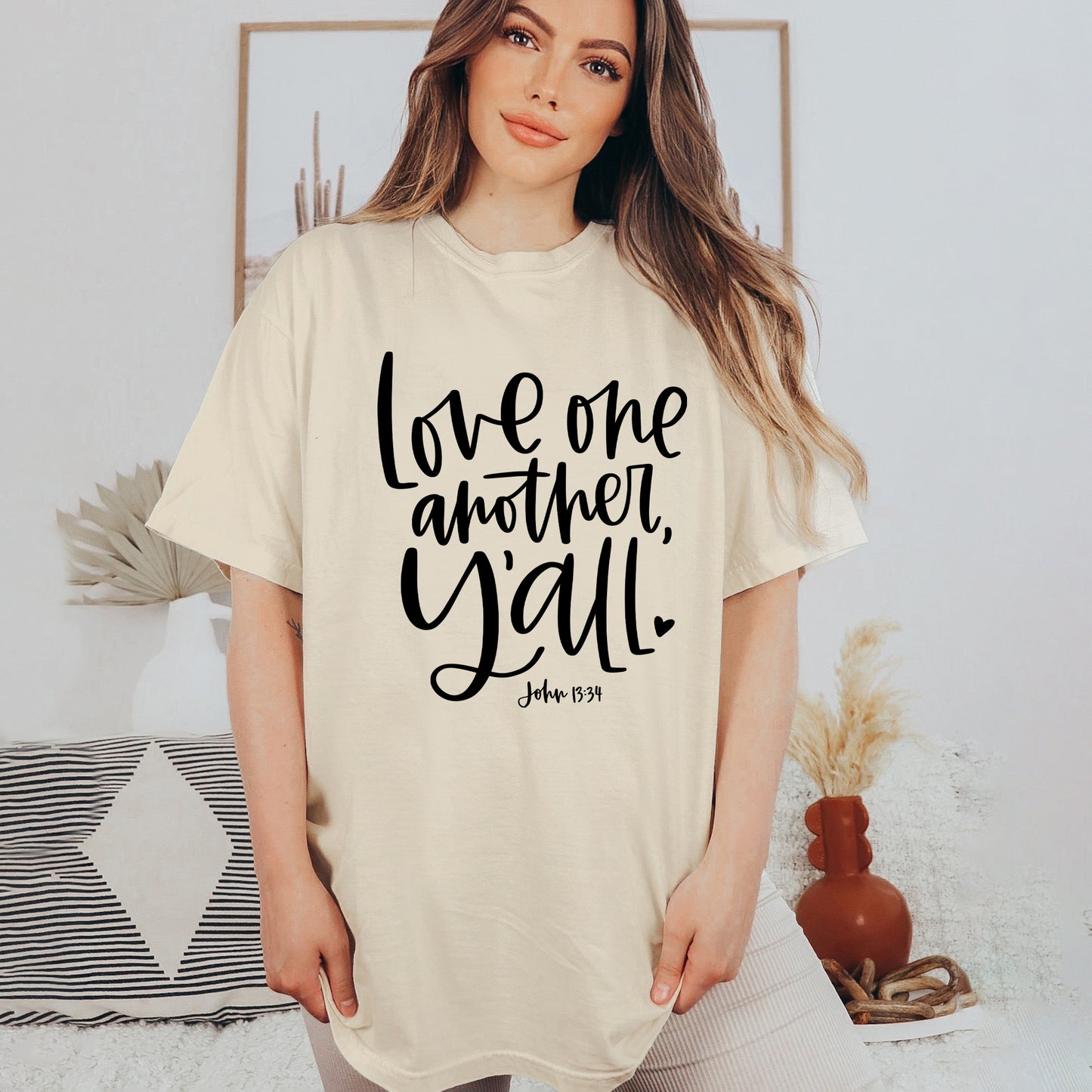 Love One Another Y'all | Garment Dyed Tee