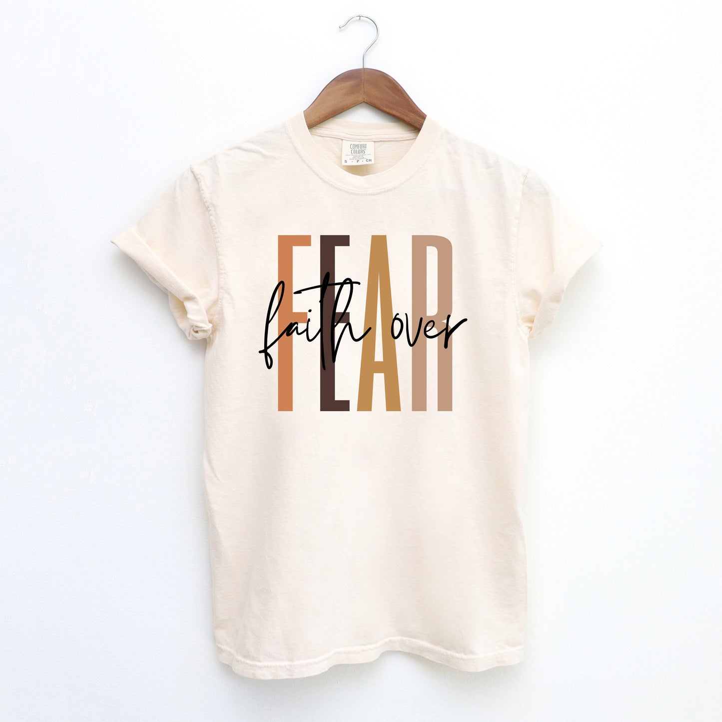Faith Over Fear Cursive | Garment Dyed Tee