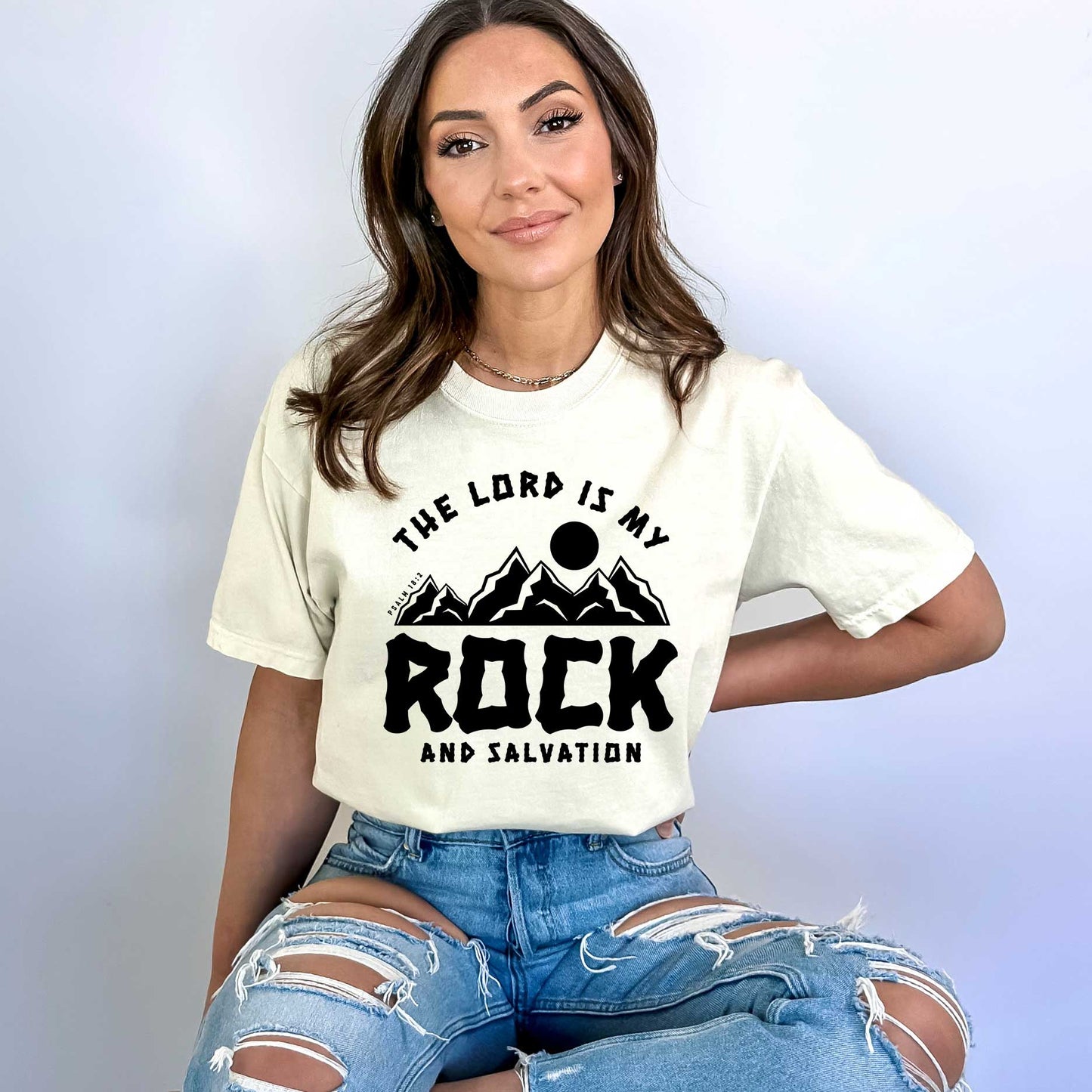 The Lord Is My Rock | Garment Dyed Tee