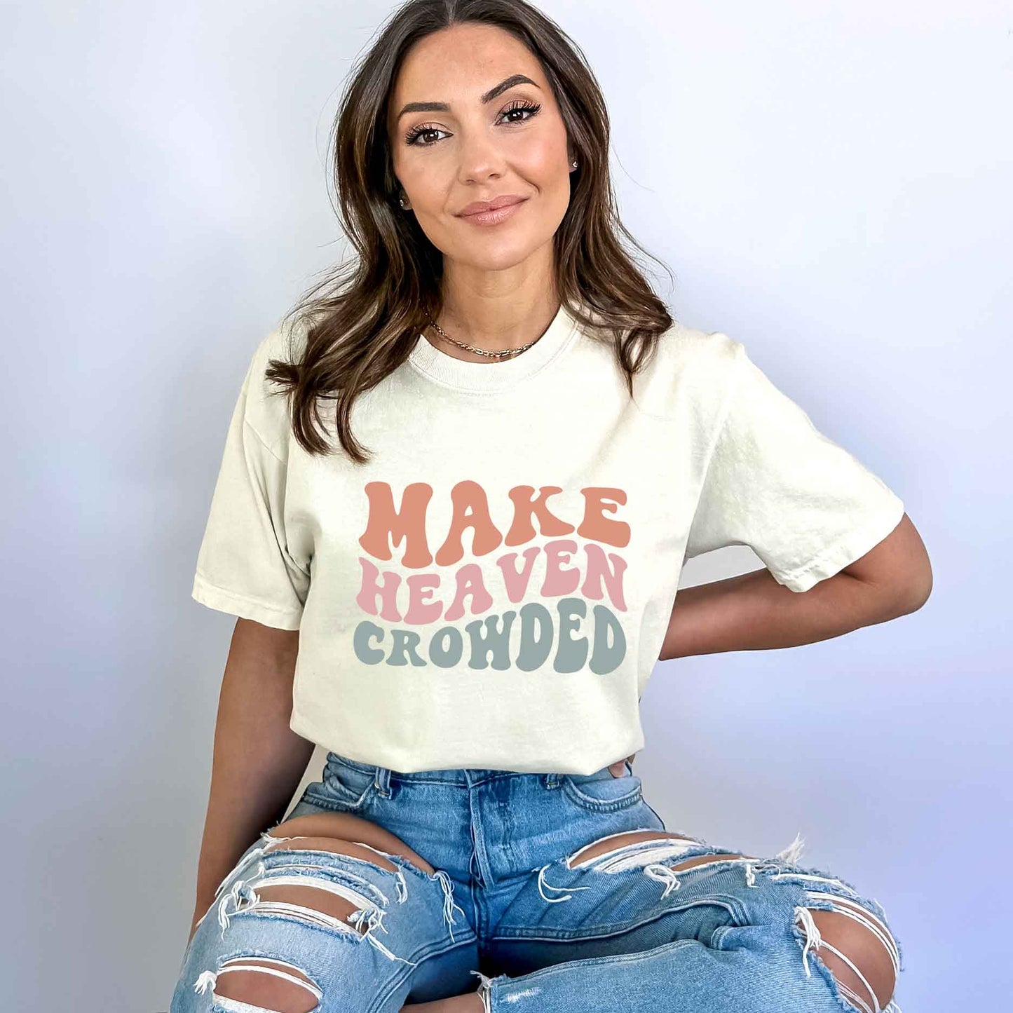 Make Heaven Crowded Wavy | Garment Dyed Tee