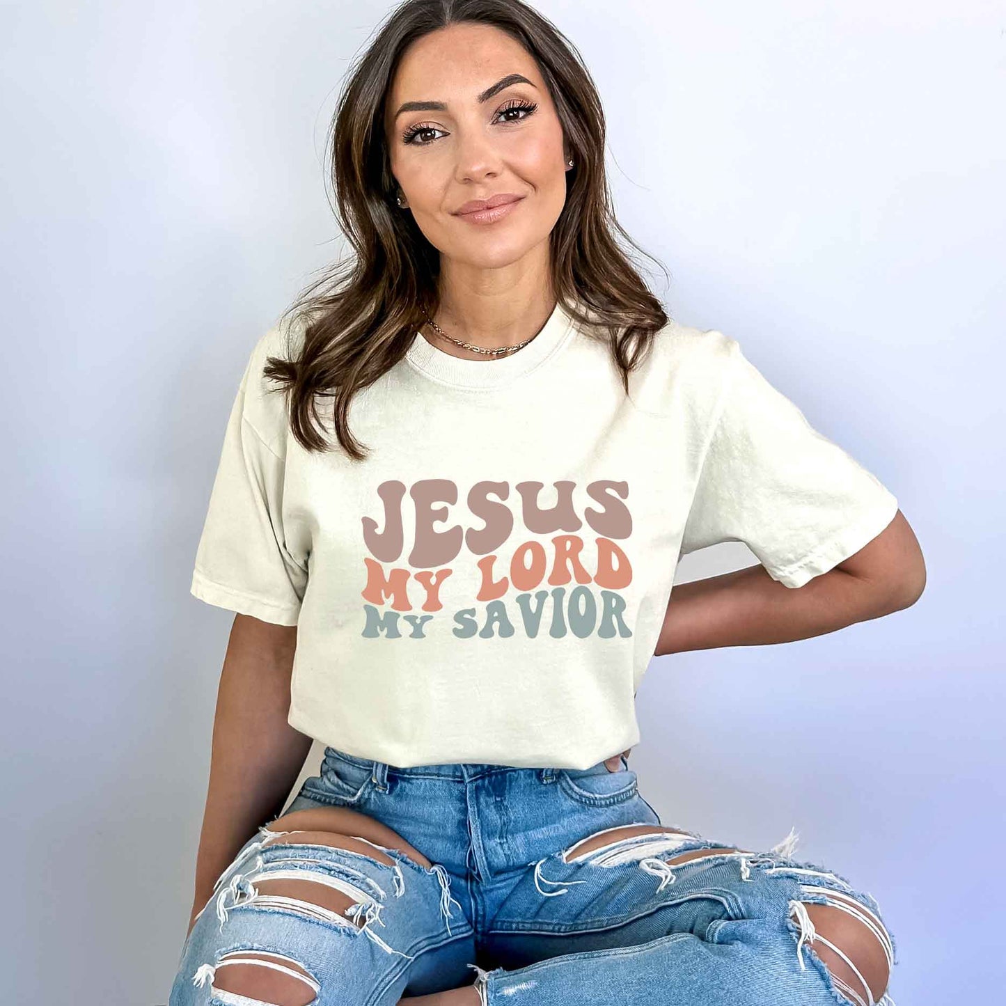 Jesus My Lord Wavy |Garment Dyed Tee