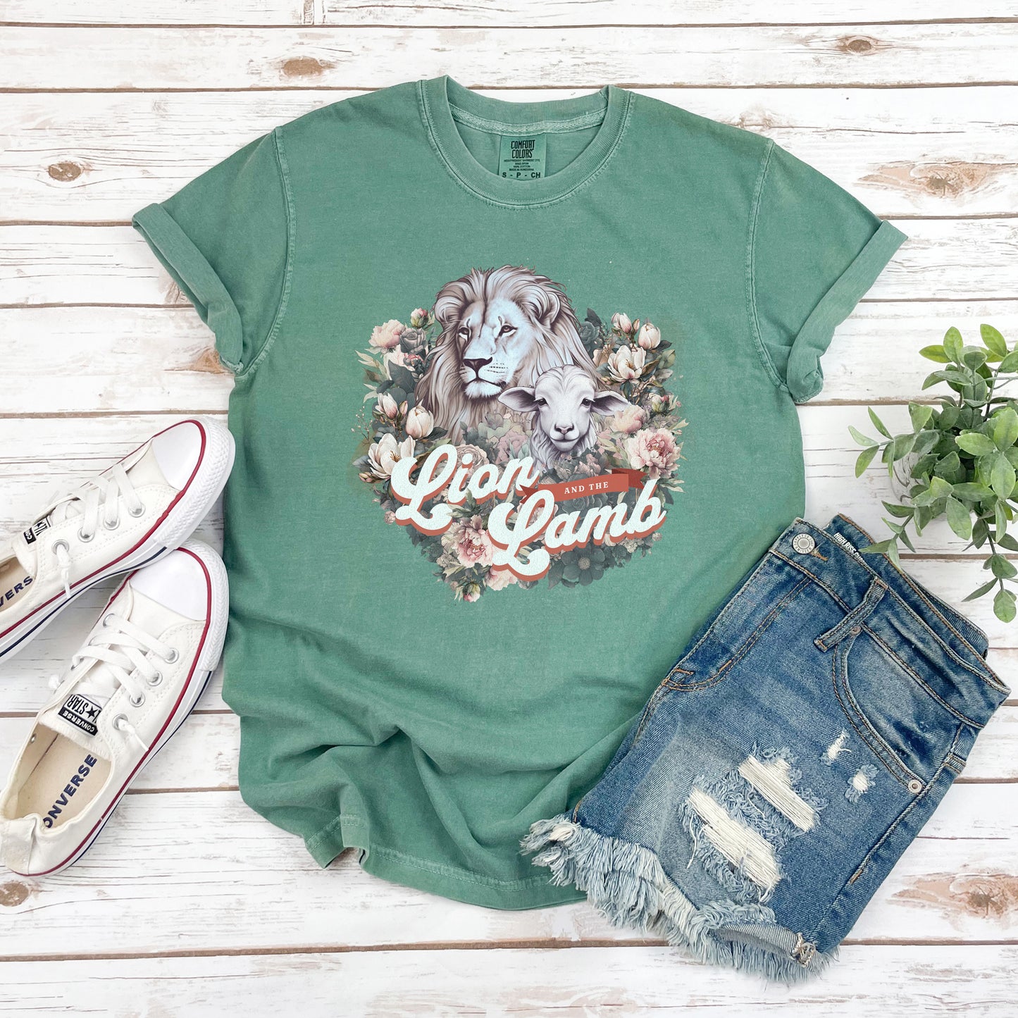 Lion And The Lamb | Garment Dyed Tee