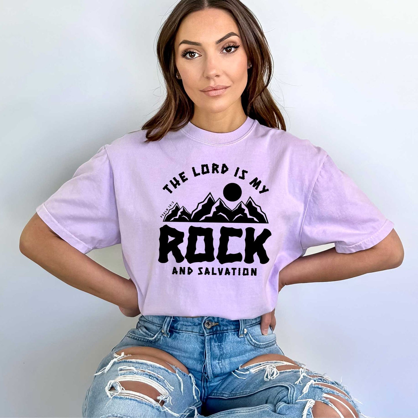 The Lord Is My Rock | Garment Dyed Tee