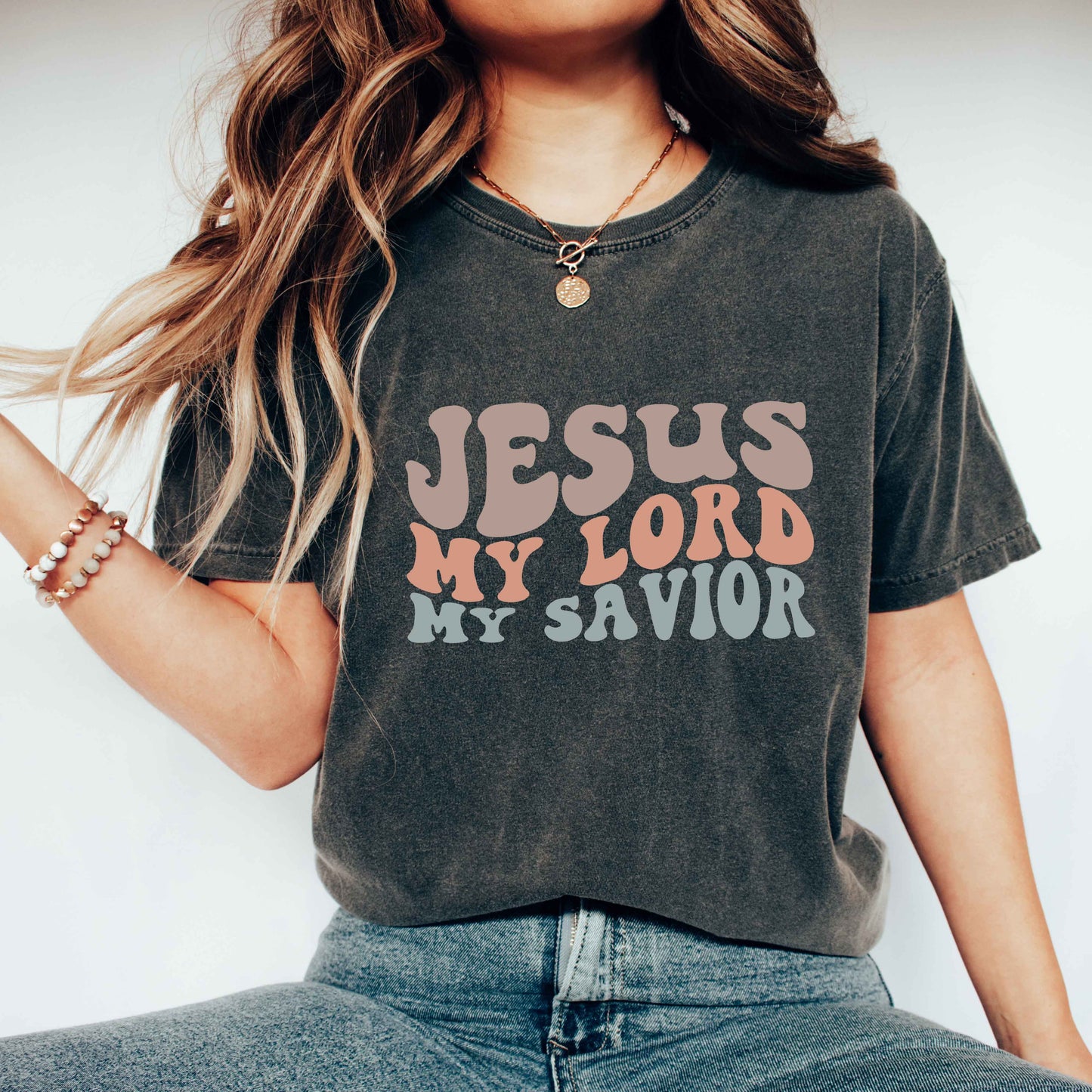 Jesus My Lord Wavy |Garment Dyed Tee