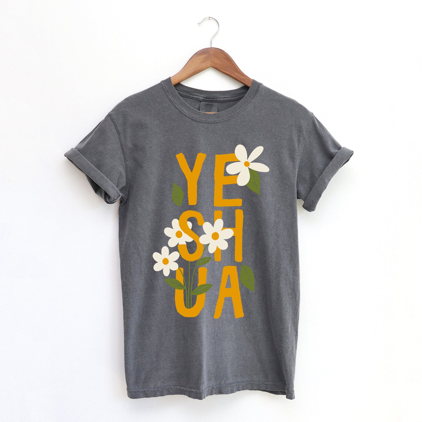 Floral Yeshua | Garment Dyed Tee